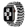 Монобраслет на Apple Watch Braided Solo Loop (Rainbow Black - White, 42mm, 44mm, 45mm, 46mm, 49mm S)