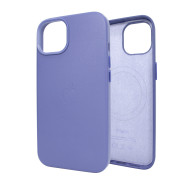Чохол для iPhone 14 Pro Leather Case PU with Magsafe Wisteria