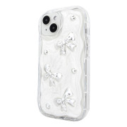 Чохол для iPhone 13 – Soft Waves (Bows & Pearls)