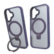 Чохол для iPhone 16: Nofelet MATT Ring Case MagSafe — Deep Purple