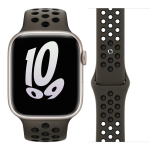 Ремінець силіконовий Nike Sport Band на Apple Watch 38mm, 40mm, 41mm, [42mm Series 10/11] - Khaki-Black
