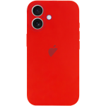 Чохол для iPhone 16 : Silicone Case Full Camera - №14 Red