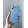 Чохол скляний для iPhone 12 матовий AG Glass Case with MagSafe із захистом камери Sierra Blue