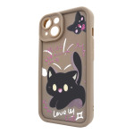 Чохол для iPhone 14 – Pretty Things "Kitties – Brown"