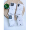 Чохол для iPhone 16 Pro Card Holder Armored Case з карманом для картки прозорий