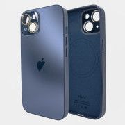 Чохол для iPhone 13 AG Titanium Case 2.0 - MagSafe & Microfiber - Blue