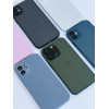 Чохол скляний для iPhone 12 матовий AG Glass Case with MagSafe із захистом камери Sierra Blue