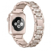 Ремінець Swarovski Steel Band на Apple Watch (42mm, 44mm, 45mm, 46mm, 49mm Retro Gold)