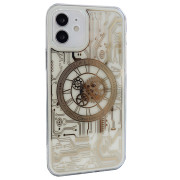 Чохол clear case o'clock with MagSafe на iPhone 12 прозорий Gold