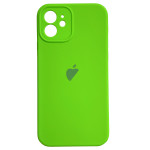 Чохол Silicone Case Full Camera для iPhone 12 Lime Green