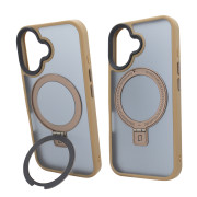Чохол для iPhone 16: Nofelet MATT Ring Case MagSafe — Gold
