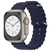 Ремінець для Apple Watch Ocean Band (38mm, 40mm, 41mm, [42mm Series 10/11], Midnight Blue)