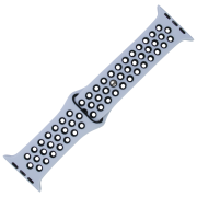 Ремінець силіконовий Silicone Band Nike (38mm, 40mm, 41mm, [42mm Series 10/11], Lavender Gray-Black)