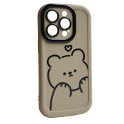 Чохол Paws Case – iPhone 14 Pro (Bear Hug - Brown)