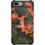 Тактичний протиударний чохол UAG Pathfinder камуфляжний на iPhone 6 Plus | 7 Plus | 8 Plus (Orange-Green)