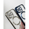 Чохол на iPhone 15 Plus Shining with MagSafe із захисними лінзами на камеру Blue Titanium