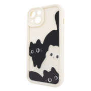 Чохол для iPhone 14 – Pretty Things "Kitties – White"