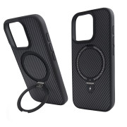 Чохол Nofelet Carbon Case with MagSafe (iPhone 16 Pro Max, Black)