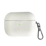 Чохол Grain Leather Case (AirPods PRO 3 – White)