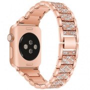 Ремінець Swarovski Steel Band на Apple Watch (42mm, 44mm, 45mm, 46mm, 49mm Rose Gold)
