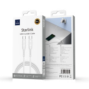 Кабель WiWU 60W (USB-C to USB-C) 1M Wi-C043E – White