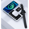 Безпровідна зарядка 4 в 1 (iPhone + Apple Watch + AirPods) Electric Lift Silver-Black