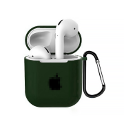 Чохол на AirPods 1 | 2 LOGO (Dark Virid)