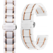 Ремінець керамічний Ceramic Band для Apple Watch 42mm | 44mm | 45mm | 46mm | 49mm White-Rose Gold