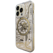 Чохол clear case o'clock with MagSafe на iPhone 12 Pro прозорий Gold