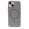 Grain Silicone MagSafe Case (iPhone 15/14/13, Gray)
