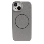 Grain Silicone MagSafe Case (iPhone 15/14/13, Gray)