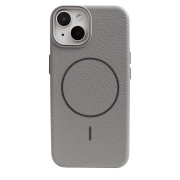Grain Silicone MagSafe Case (iPhone 15/14/13, Gray)