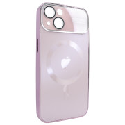 Чохол для iPhone 13 матовий NEW PC Slim with MagSafe case із захистом камери Pink
