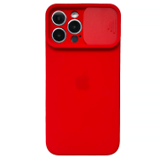 Чохол Silicone with Logo Hide Camera, для iPhone 12 Pro (Red)