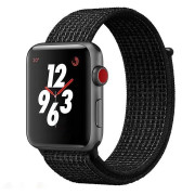 Ремінець для Apple Watch Nylon Loop нейлоновий (42mm, 44mm, 45mm, 46mm, 49mm, Redicctor Black)