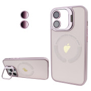 Чохол Logo Case PU Stand Camera (iPhone 12, Pink Sand)