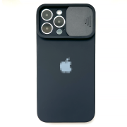 Чохол для iPhone 14 Silicone with Logo Hide Camera Black