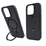 Чохол Nofelet Carbon Case with MagSafe (iPhone 16 Pro, Black)