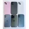 Чохол скляний для iPhone 14 AG Glass with Magsafe із захистом камери Sierra Blue