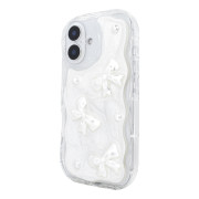 Чохол для iPhone 16 – Soft Waves (Bows & Pearls)
