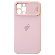 Чохол Silicone with Logo Hide Camera, для iPhone 12 Pro (Pink Sand)