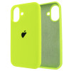 Чохол для iPhone 16 Silicone Case FULL (№66 Neon Green)