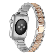 Ремінець Swarovski Steel Band Apple Watch (42mm, 44mm, 45mm, 46mm, 49mm, Silver - Rose Gold)