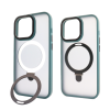 Чохол Matt Guard MagSafe Ring на iPhone 15 Pro Max з підставкою Dark Green