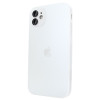 Чохол скляний матовий AG Glass Case with MagSafe на iPhone 11 із захистом камери White