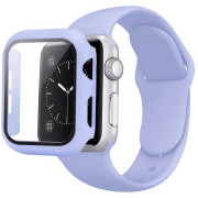 Комплект Silicone Band + Case для Apple Watch (42mm: Series 10/11, Purple)