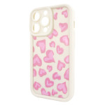 Чохол для iPhone 16 Pro Max – Pretty Things "Pink Hearts – White"