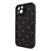 Чохол для iPhone 14 – Pretty Things "Little Hearts – Black"