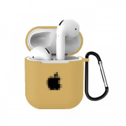 Чохол на AirPods 1 | 2 LOGO (Gold)