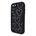 Чохол для iPhone 7/8 – Pretty Things "Black Hearts – Black"